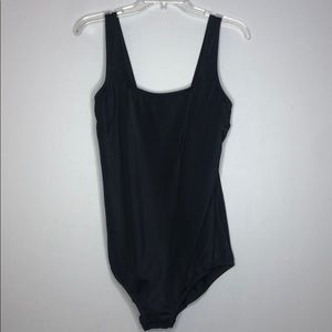 Lands’ End size 18L one piece black swimsuit